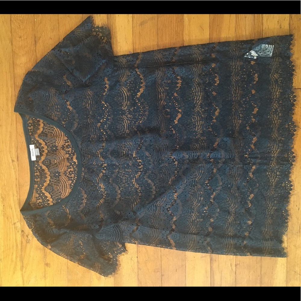 Lace See Through Top